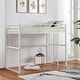 preview thumbnail 32 of 31, Metal Loft Bed Full with Guardrails, Flat Ladder, Kids, Teens, Adults