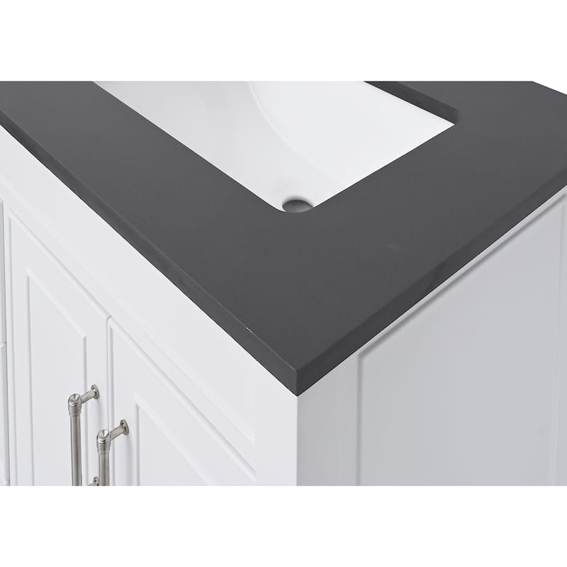 Avanity Quartz Vanity Top with Rectangular Undermount Sinks