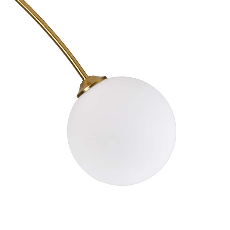 5 - Light Dimmable Modern Linear Globe Chandelier