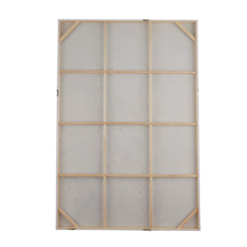 Canvas Floral Branch Wall Decor - White - Roche River Decor