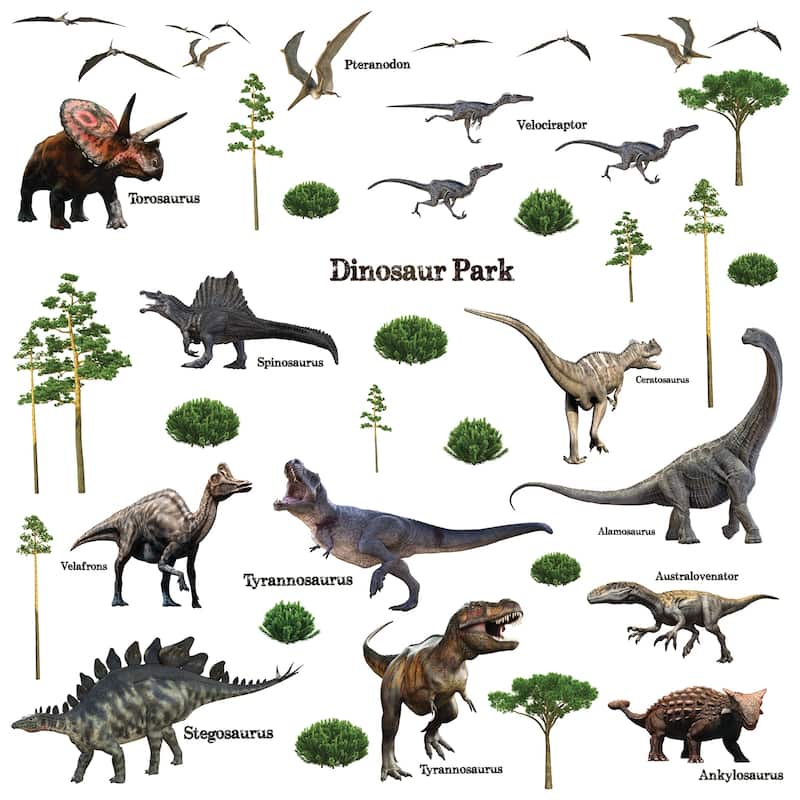 Walplus Dinosaur Park Children Wall Sticker DIY Art Nursery Room Decal