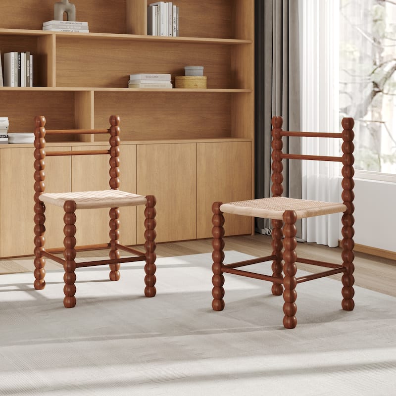Wooden Dining Chairs Set of 2