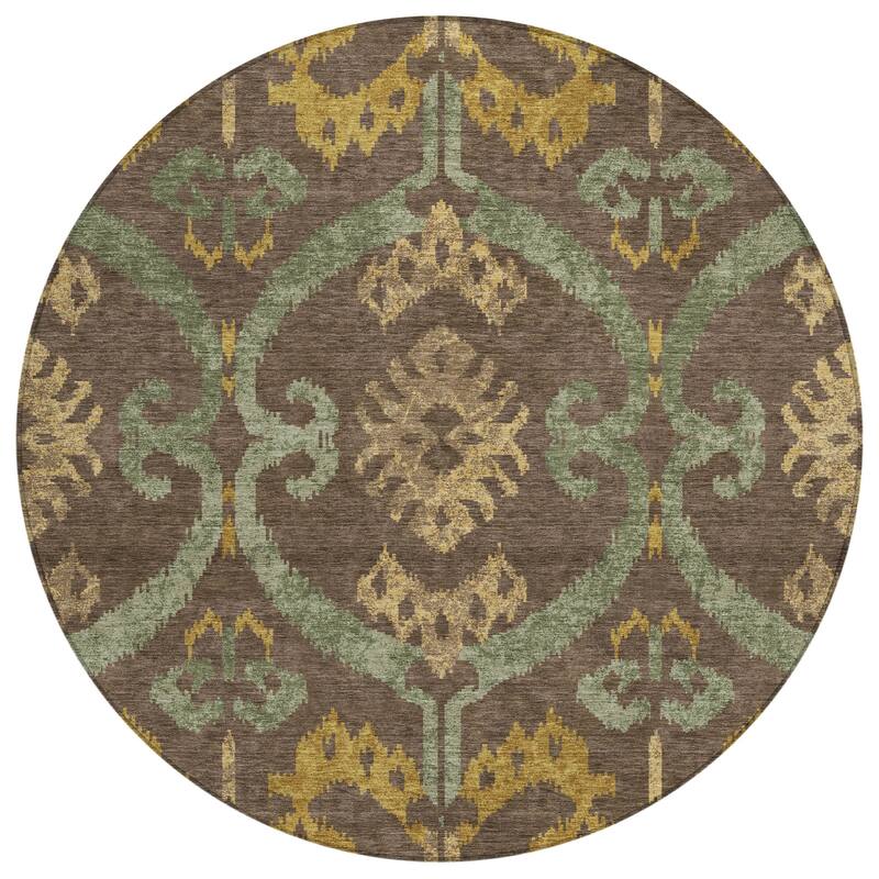 Machine Washable Indoor/ Outdoor Global Empire Chantille Rug