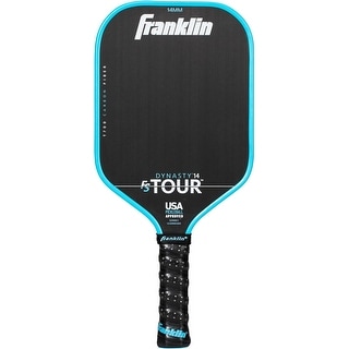 Franklin Sport Pro 14mm FS Tour Series Carbon Fiber Pickleball Paddles, Dynasty, Core Blue