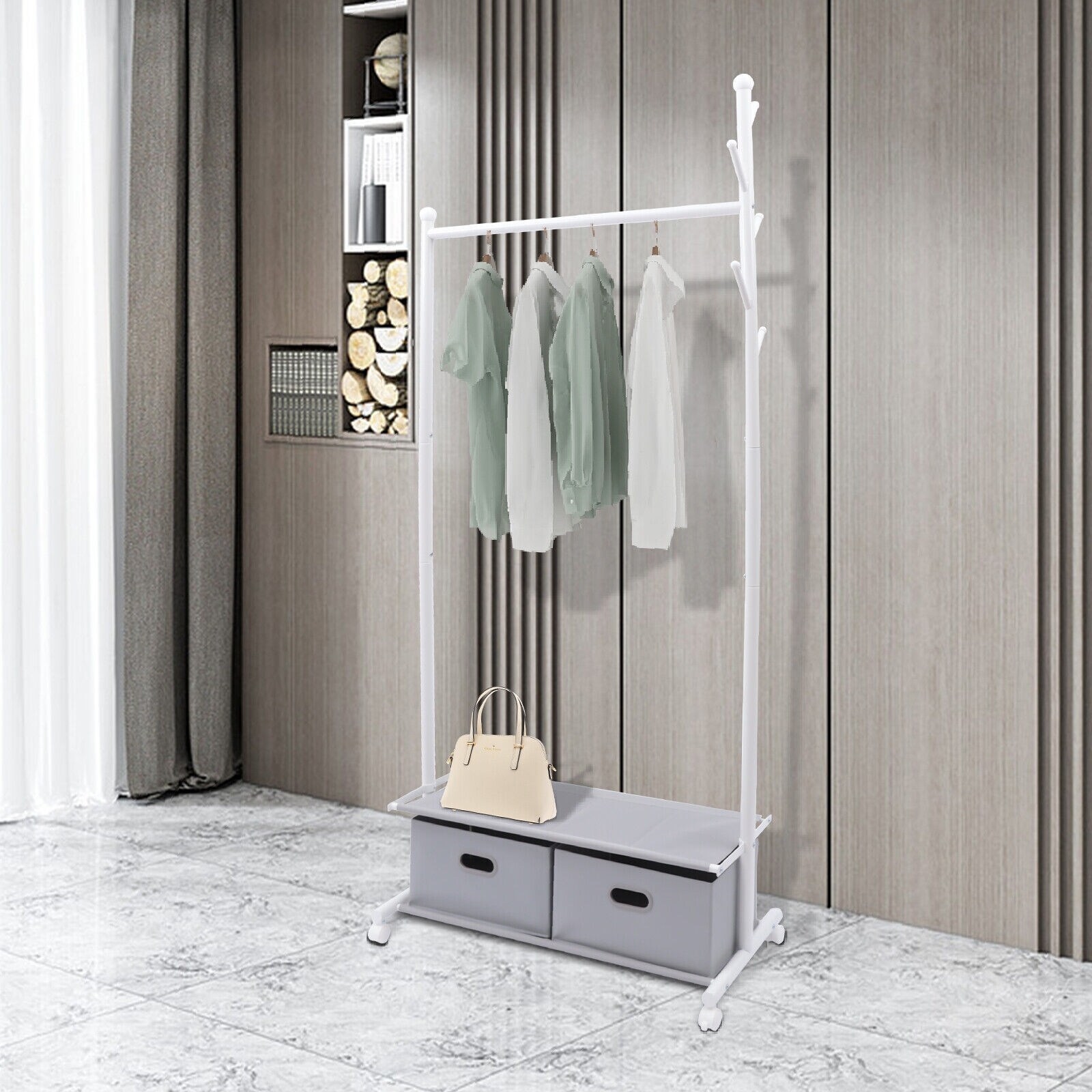 Rolling clothes new arrivals storage