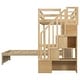 preview thumbnail 29 of 30, Twin over Twin Loft Bed with Built-In Desk and Staircase, Kids Guardrail Bed with Storage Compartments & Shelves