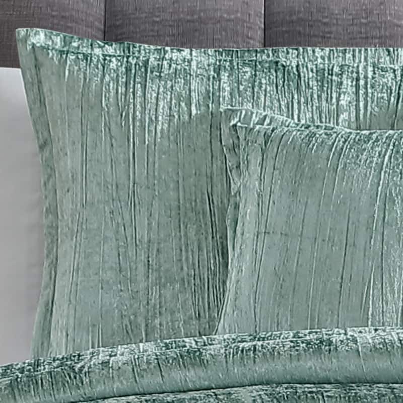 Riverbrook Home Turin Crinkled Velvet Comforter Collection