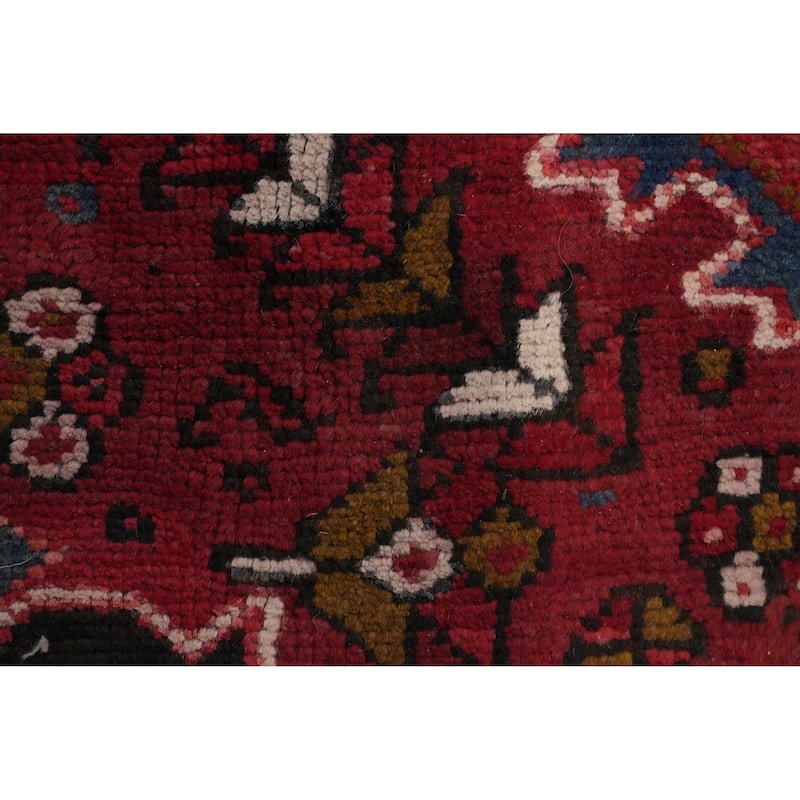 Hand Knotted Oriental 100% Wool Carpet Traditional Medallion Red Heriz Area Rug - 12' 8'' X 9' 11''