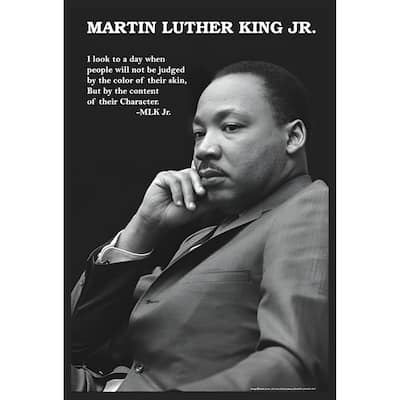 Martin Luther King Jr. - Character Framed Art Poster - 24 x 36 Inch