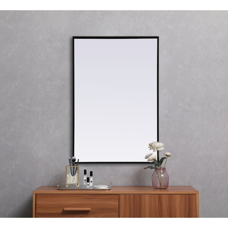 Indigo Home Metal Frame Rectangle Mirror 24x36 Inch