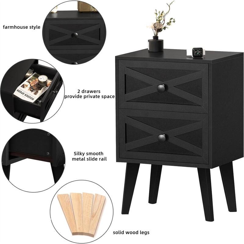 End Table with 2 Drawers