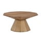 preview thumbnail 4 of 11, Bach Antique Gold Reclaimed Style Decagon Table Set by iNSPIRE Q Bold Coffee Table Only