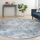 preview thumbnail 42 of 53, Nourison Damask Distressed Contemporary Area Rug 8' x 8' - Ivory/Navy - Runner/Round