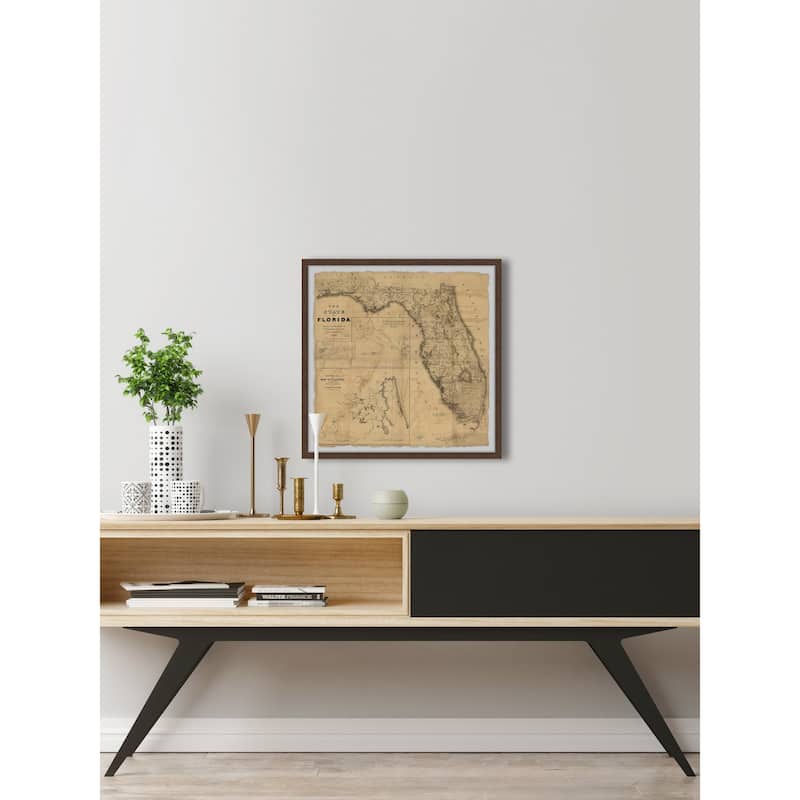 'The State of Florida' Framed Painting Print