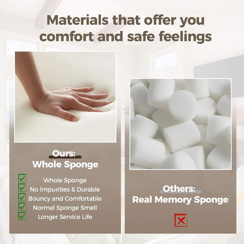 Sponge Single Sofa, 32" Boneless Sofa for Small Spaces Comfy Sofas with Removable Cover