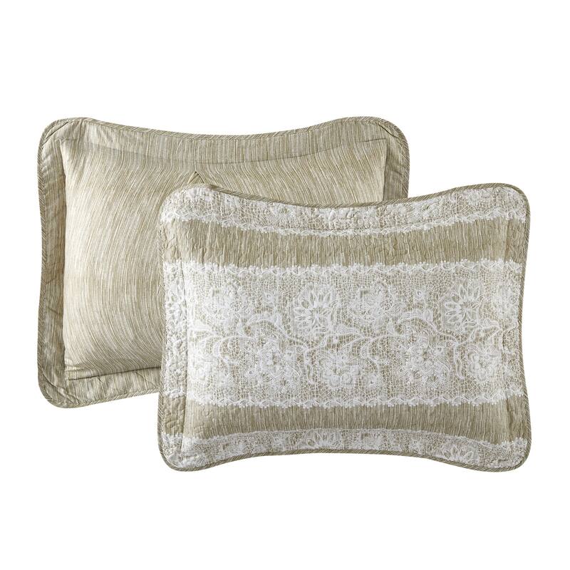 Serenta Emma 5 Piece Printed Quilt Bedspread Coverlet Set