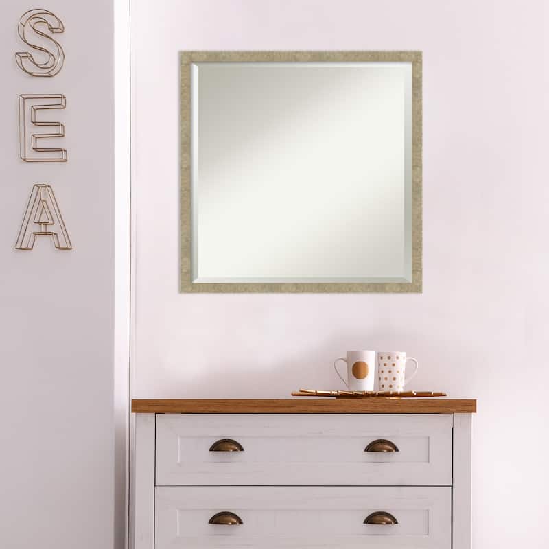 Beveled Wall Mirror - Jet Black Frame