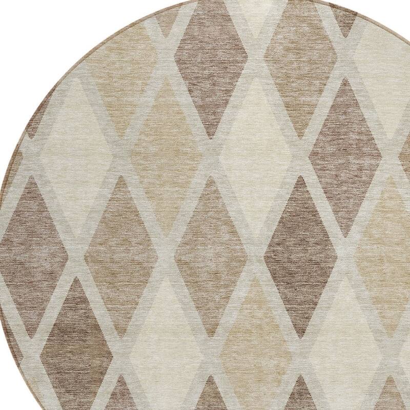 HomeRoots Geometric Transitional Rectangle Outdoor Rug