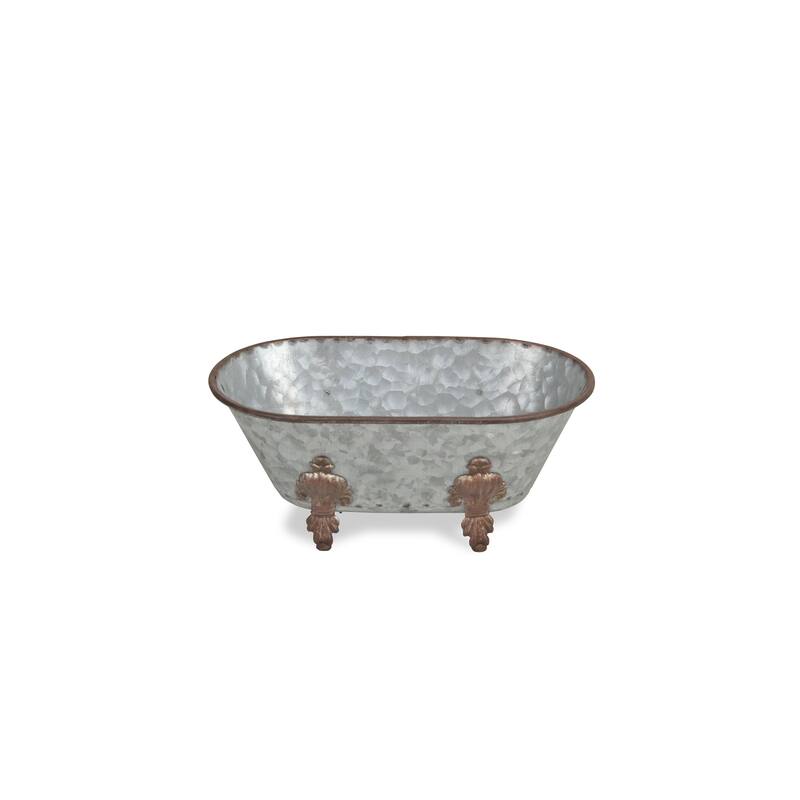 Gray Metal Large Decorative Bathtub