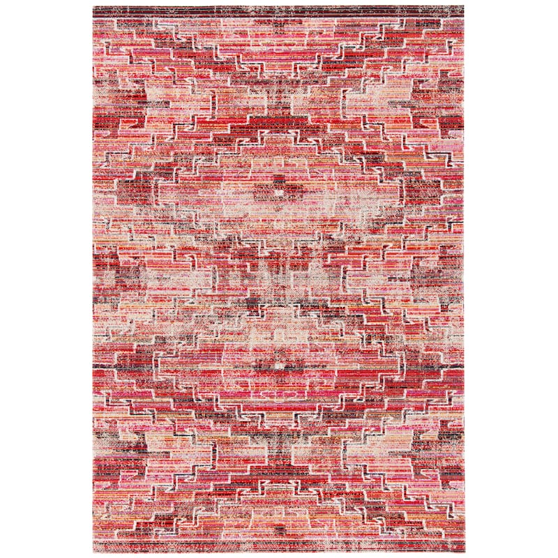 SAFAVIEH Montage Trine Indoor/ Outdoor Waterproof Patio Backyard Rug