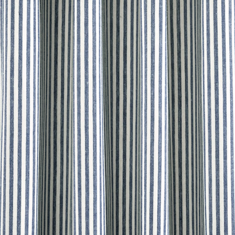 Lush Decor Farmhouse Vintage Stripe Yarn Dyed Cotton Back Tab/Rod Pocket Window Curtain Panels
