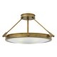 preview thumbnail 3 of 1, Hinkley Collier 4-Light Semi-Flush Mount in Heritage Brass - Four Light