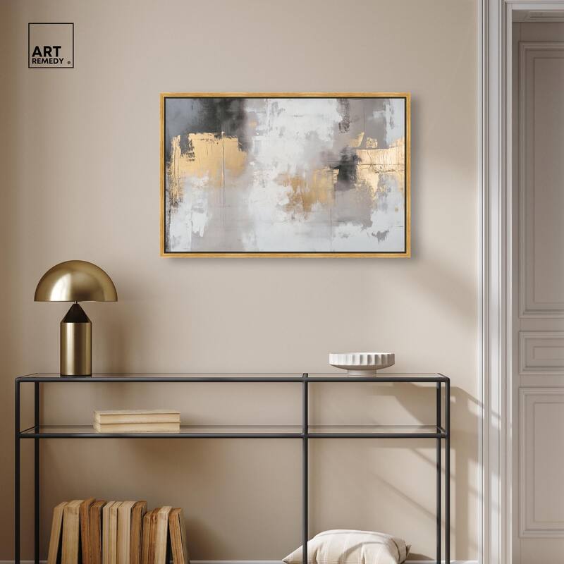 Gilded Gray I Canvas by Art Remedy