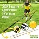 preview thumbnail 8 of 15, 12x6ft Portable Haokelball Soccer Goal with 12 Cones, Agility Ladder, and Carry Bag for Backyard
