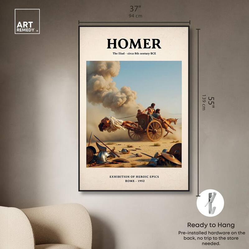 Iliad Illustrated Canvas by Art Remedy