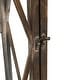 preview thumbnail 48 of 49, Glitzhome 2-Piece Oversize Farmhouse Wood/ Metal Hanging Candle Holders Decorative Lanterns