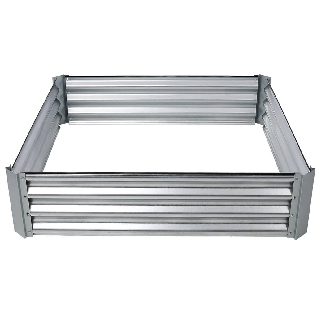 Square Large Metal Planter Box Garden Beds for Flowers,Vegetables,Herb,Veezyo,Plants