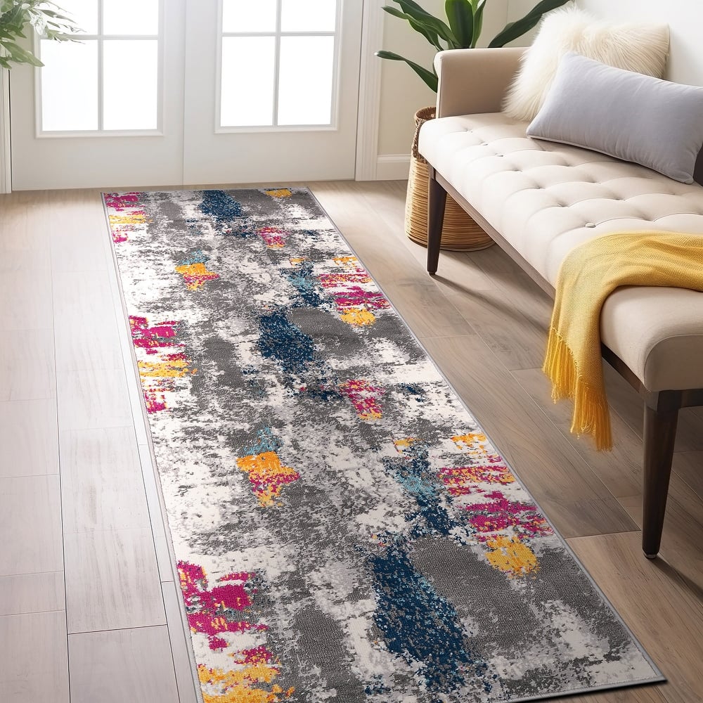 World Rug Gallery Cardiff Contemporary Abstract Area Rug