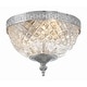 preview thumbnail 2 of 6, Crystorama 2 Light Crystal Flush Mount - 8"W x 8"H x 8"D