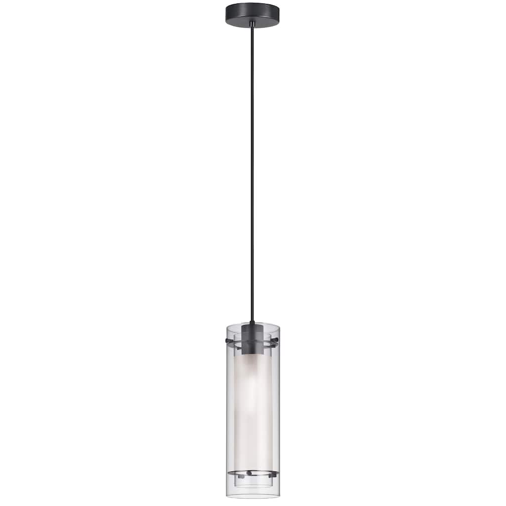 Pendant Light - 1 Light Matte Black Incandescent Shade - 5