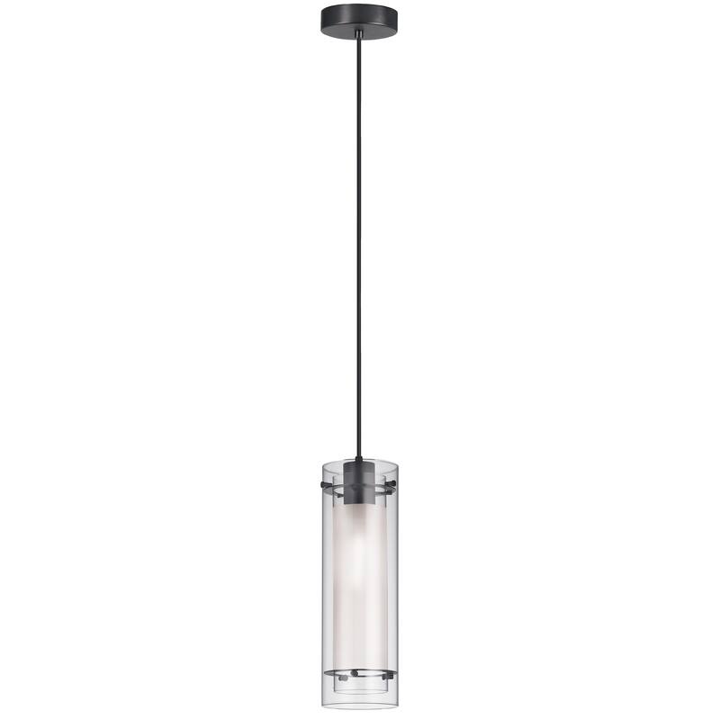 Pendant Light - 1 Light Matte Black Incandescent Shade - 5