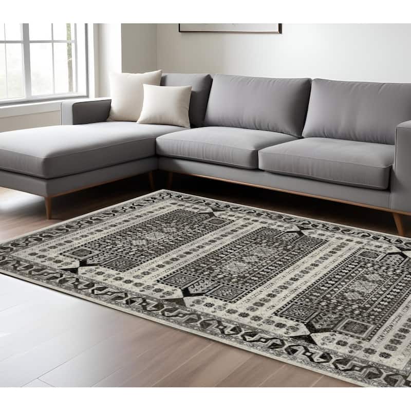 HomeRootsOriental Traditional Runner Area Rug - 116.54' X '78.74' X '0.32