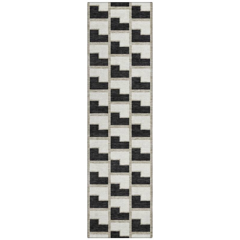 Machine Washable Indoor/ Outdoor Modern Cody Chantille Rug