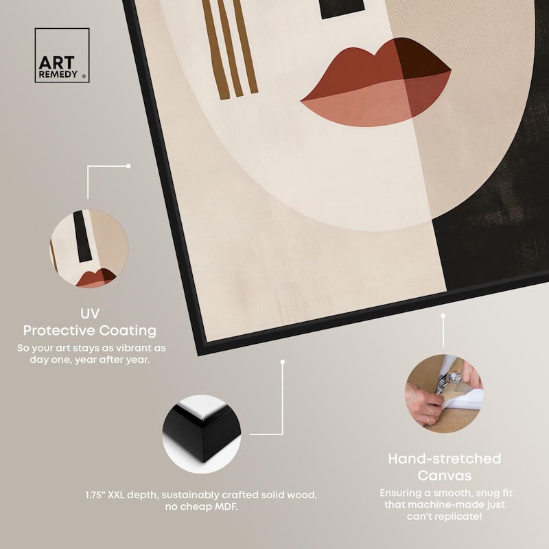 Face Moderne III Canvas by Art Remedy