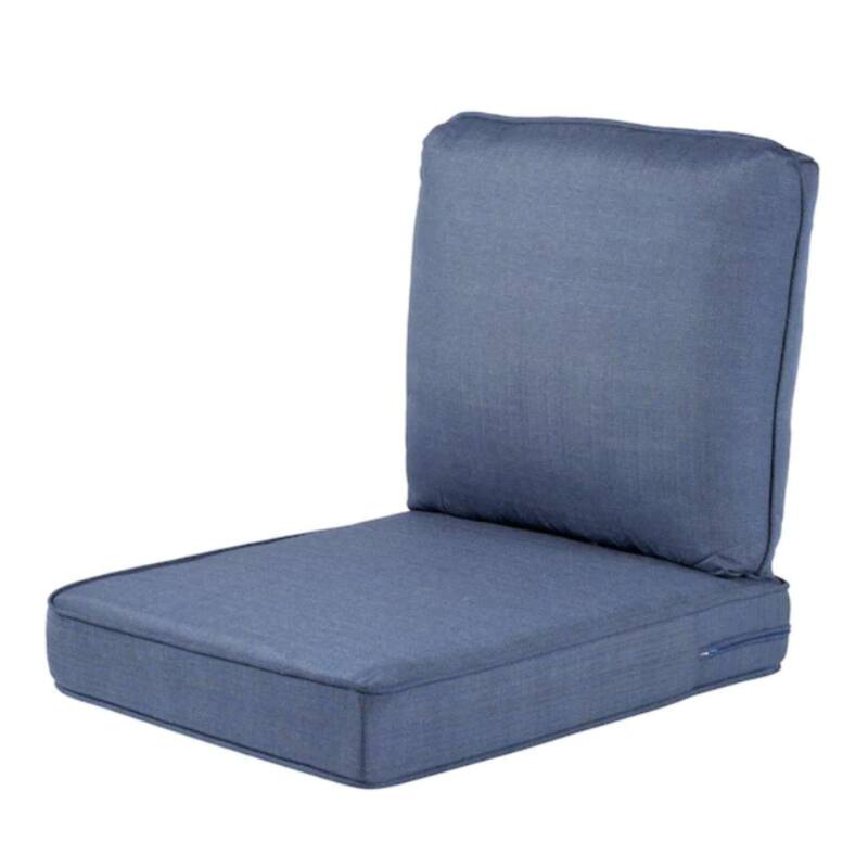 Haven Way Universal Outdoor Deep Seat Lounge Chair Cushion Set - 23x26 - Dark Navy