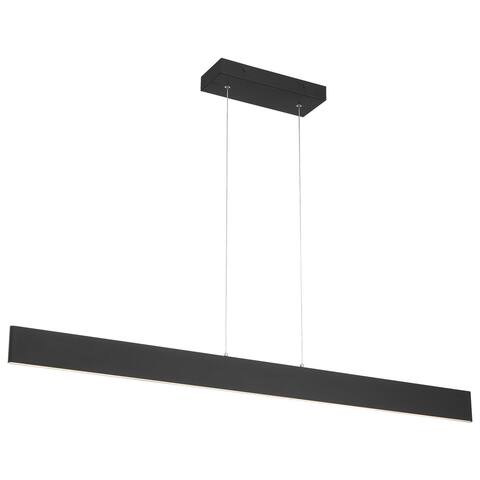 Access Lighting Holm Matte Black LED Island Light with Acrylic Lens