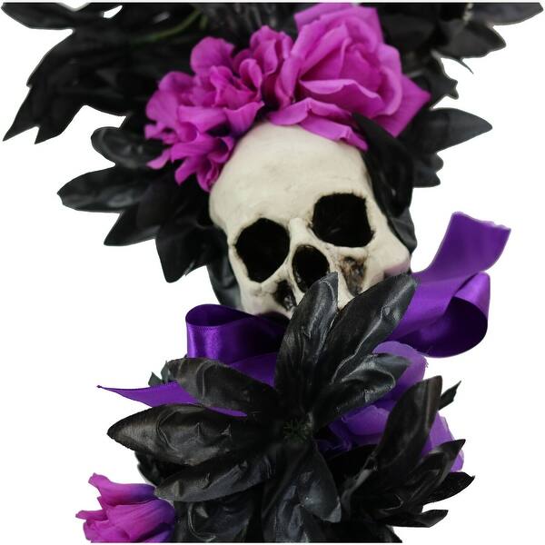 Gothic Unicorn Skull Purple Flower Floral Punk Girl Goth PopSockets Adhesive PopGrip