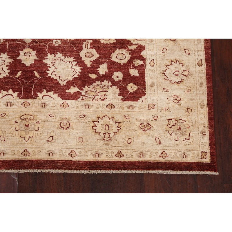Vegetable Dye Traditional Chobi Peshawar Area Rug Wool Hand-knotted - 5'10" x 8'3"