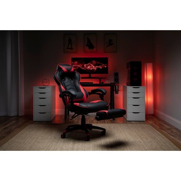 Respawn 110 Racing Style Reclining Gaming Chair With Footrest On Sale Overstock 22848763