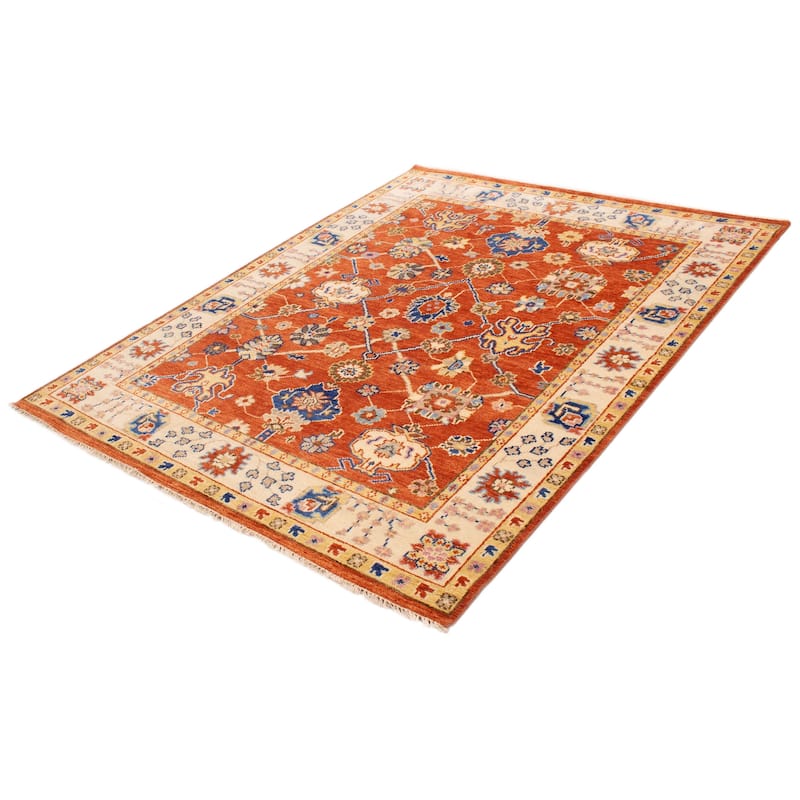 ECARPETGALLERY Hand-knotted Jules Serapi Dark Copper Wool Rug - 8'1 x 10'2