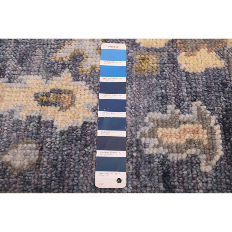 ECARPETGALLERY Hand-knotted Jules Serapi Dark Navy Wool Rug - 7'9 x 9'10