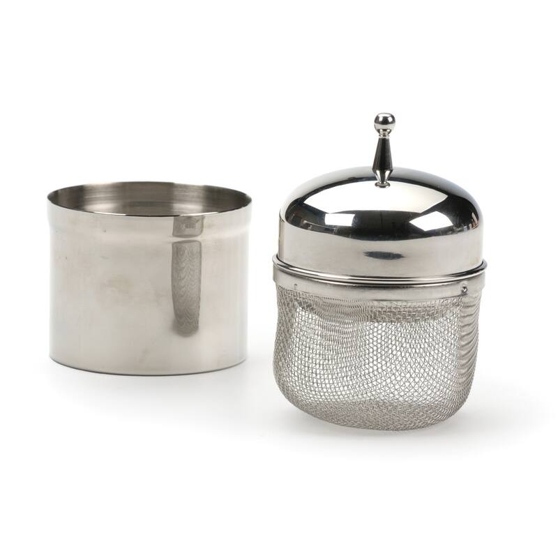 0.5-Cup Stainless Steel Mesh Floating Spice Ball - Ball, 2-1/2 x 2-1/2x 4-Inch; 1/2 Cup Capacity