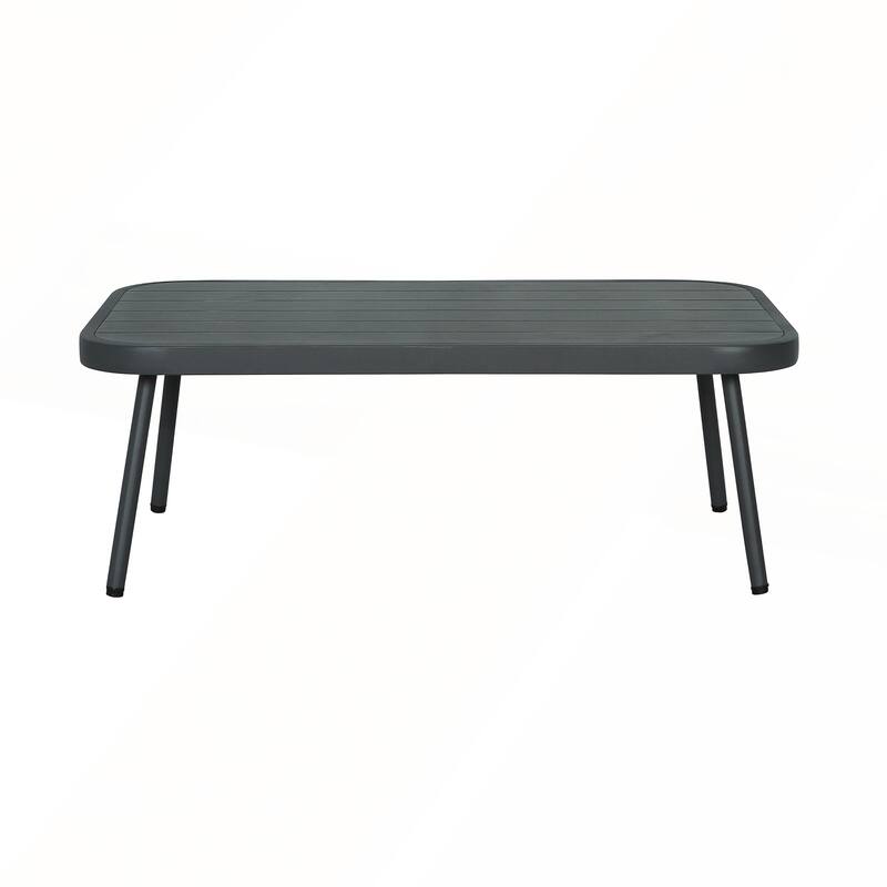 Mariano Steel Loveseat and Table