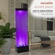 preview thumbnail 5 of 10, Alpine Corporation 72"H Indoor Bubble Wall Fountain with Color-Changing LED Lights and Remote, Black