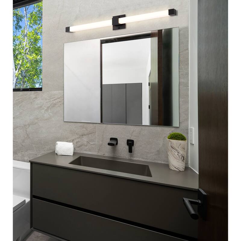 Brightwyn 35 Inch LED Vanity Matte Black Finish - Matte Black