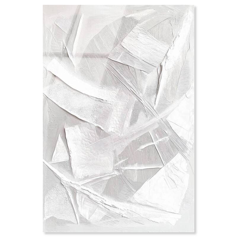 Thick White Texture II Acrylic by Art Remedy, Ready to Hang - 30" x 45"